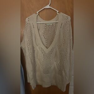Cream long sweater